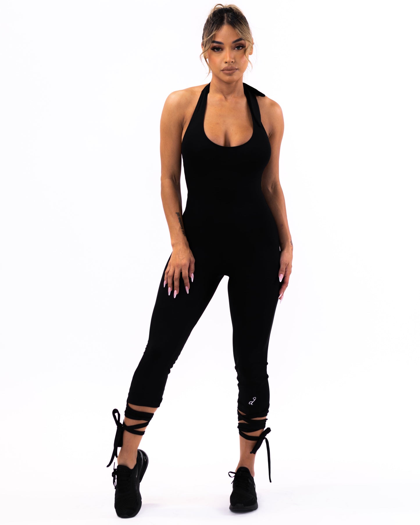Ballerina romper ribbed material